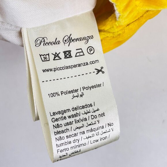 NWT Piccola Speranza Marigold Yellow Lace Ruffle Collar Bubble Romper Outfit 3m - Picture 8 of 11